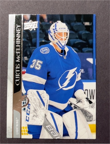 2020-21 Upper Deck Extended #627 Curtis McElhinney — front