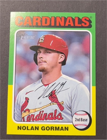 2024 Topps Heritage #173 Nolan Gorman — front