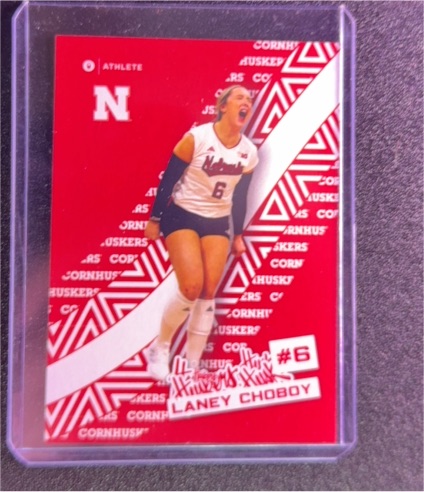 2024 Onit Nebraska Cornhuskers Volleyball Sticker #ST-5 Laney Choboy — front