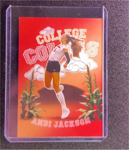 2024 Onit Nebraska Volleyball College Colors #CC4 Andi Jackson — front