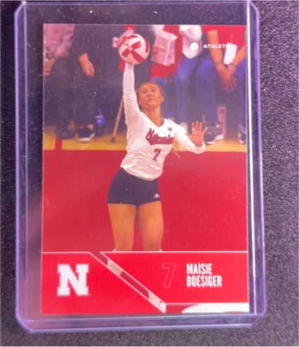 2024 Onit Nebraska Volleyball Red #B8 Maisie Boesiger — front