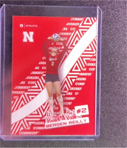 2024 Onit Nebraska Cornhuskers Volleyball #2 Bergen Reilly — front