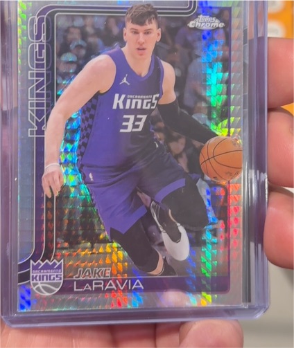 2025-26 Topps Chrome #230 Jake LaRavia — front