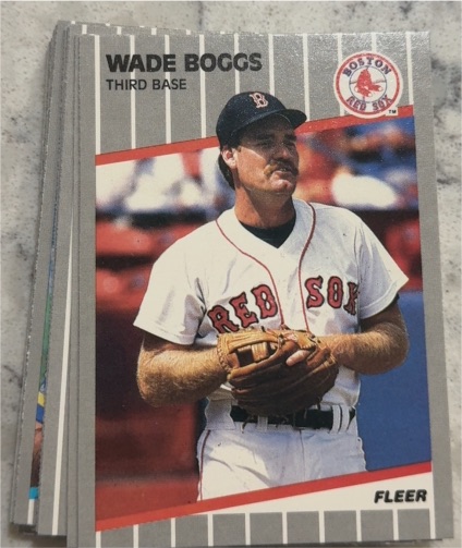 1989 Fleer #81 Wade Boggs — front