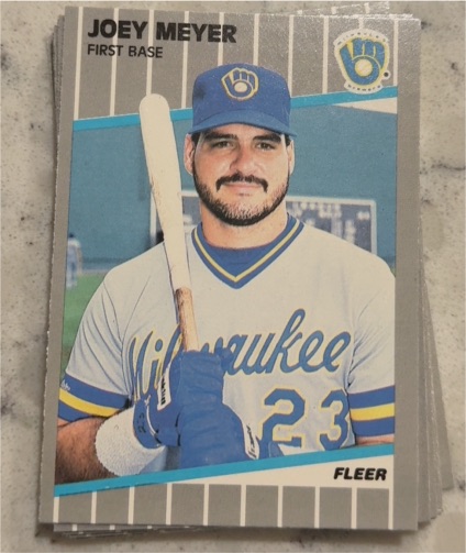 1989 Fleer #191 Joey Meyer — front