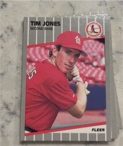 1989 Fleer #453 Tim Jones — front