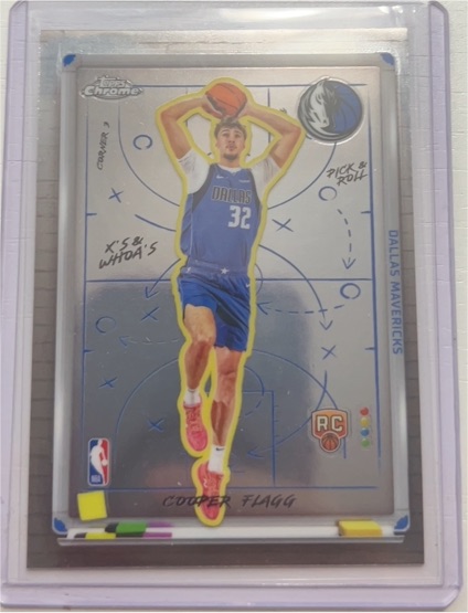2025-26 Topps Chrome #XW-8 Cooper Flagg X's and Whoa's Rookie — front