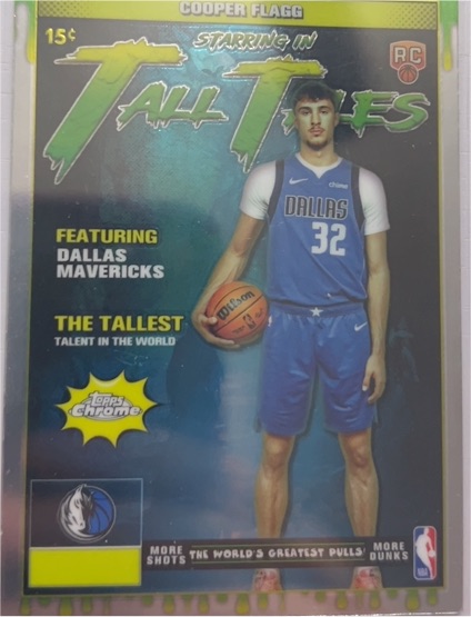 2025-26 Topps Chrome #TT-16 Cooper Flagg Tall Tales Rookie — front