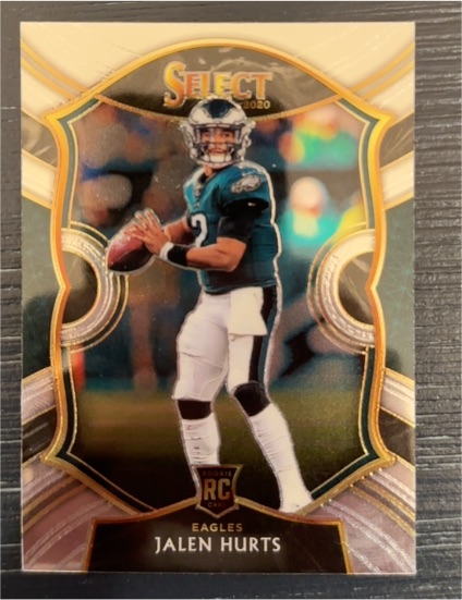 2020 Panini Select Concourse #50 Jalen Hurts Rookie Card — front