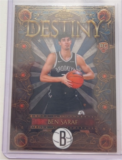 2025-26 Topps Chrome #D-24 Ben Saraf Destiny RC — front