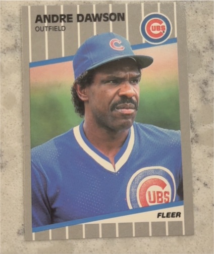 1989 Fleer #422 Andre Dawson — front