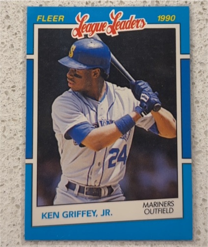 1990 Fleer League Leaders #14 Ken Griffey Jr. — front