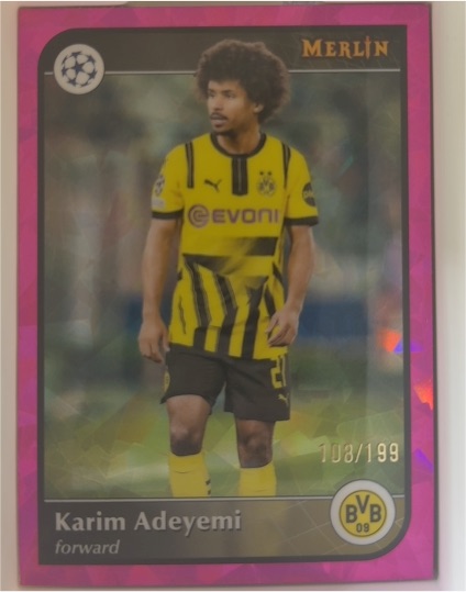 2024 Topps Merlin UEFA Club Competitions #100 Karim Adeyemi — front