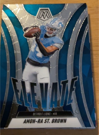 2025 Panini Mosaic #15 Amon-Ra St. Brown Elevate — front
