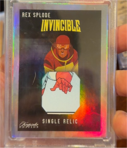 2025 Keepsake Invincible #455 Rex Splode Single Relic — front