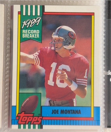 1990 Topps #1 Joe Montana — front