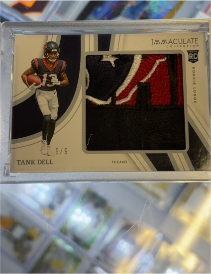 2023 Panini Immaculate Collection #RC Tank Dell Rookie Logos Houston Texans — front