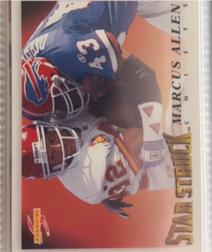 1995 Score #222 Marcus Allen — front