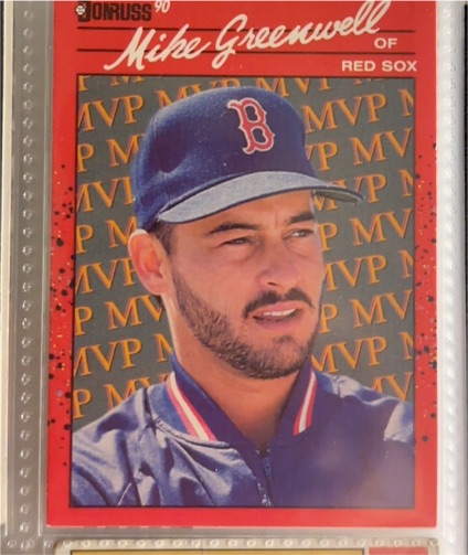 1990 Donruss #BC-17 Mike Greenwell Bonus MVP's — front