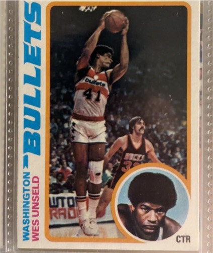 1978-79 Topps #7 Wes Unseld — front