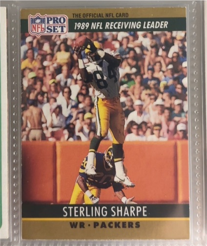 1990 Pro Set #13 Sterling Sharpe — front