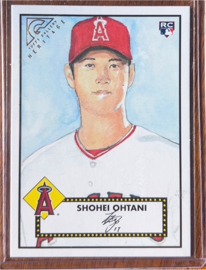 2018 Topps Gallery Heritage #H-26 Shohei Ohtani Rookie Card — front