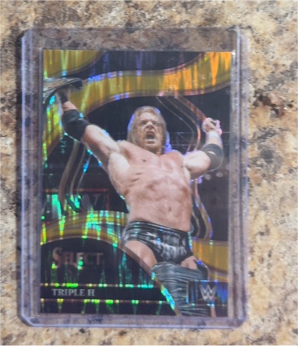 2024 Panini Select WWE Ringside Green Flash Prizm #205 Triple H — front