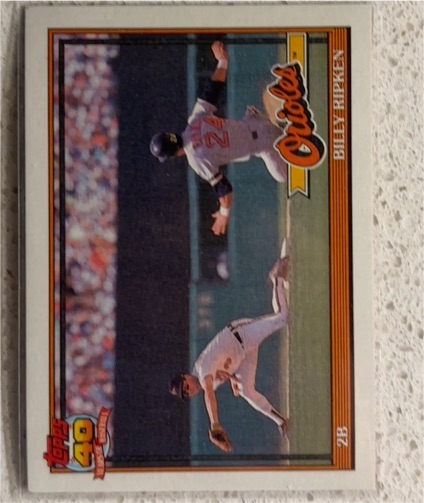 1991 Topps #677 Billy Ripken Baltimore Orioles — front