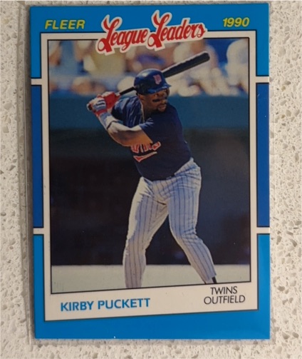 1990 Fleer League Leaders #30 Kirby Puckett — front