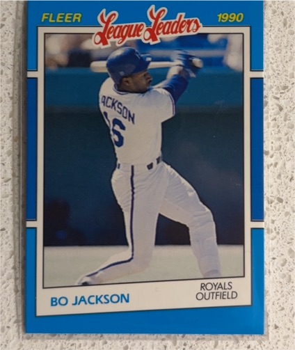1990 Fleer League Leaders #19 Bo Jackson — front