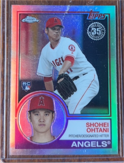 2018 Topps Chrome 35th Anniversary Shohei Ohtani — front