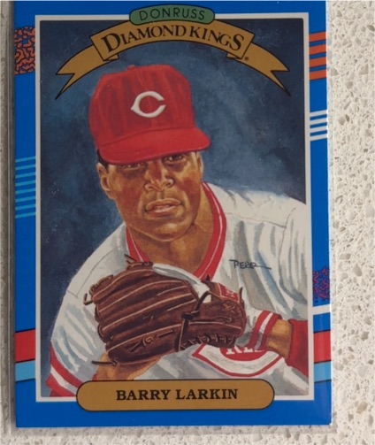 1991 Donruss Diamond Kings #5 Barry Larkin — front