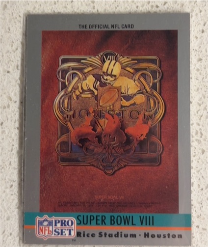 1990 Pro Set #8 Super Bowl VIII — front