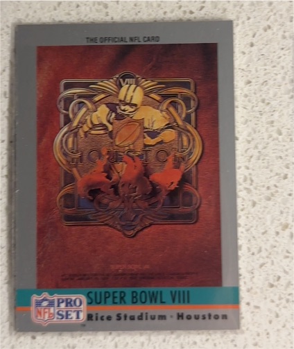 1990 Pro Set Super Bowl VIII #8 — front