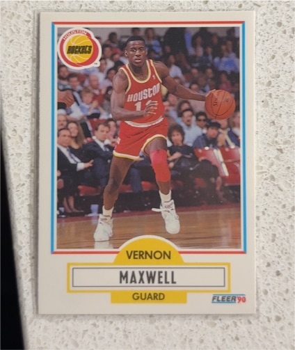 1990-91 Fleer #72 Vernon Maxwell — front