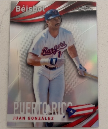 2021 Topps Chrome Beisbol #B-14 Juan Gonzalez — front