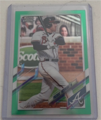 2021 Topps Chrome #138 Freddie Freeman — front