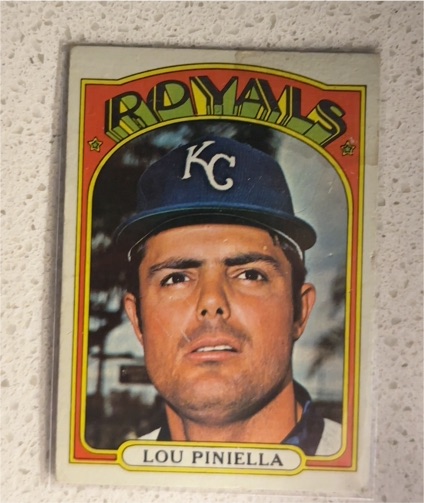 1972 Topps #580 Lou Piniella — front