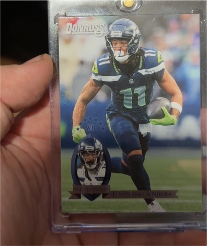 2025 Donruss #17 Jaxon Smith-Njigba Retro 1995 Seattle Seahawks — front