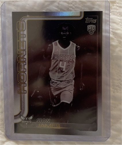 2025-26 Topps #233 Sion James Blackout — front