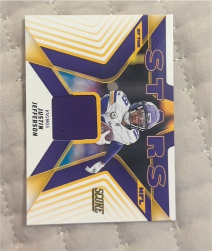 2025 Panini Score Stars of the NFL #SNJ-JJN Justin Jefferson — front