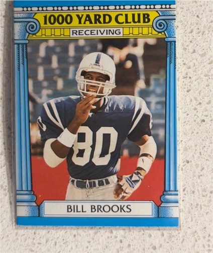 1987 Topps #15 Bill Brooks 1000 Yard Club — front
