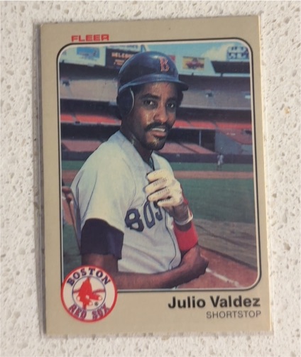1983 Fleer #199 Julio Valdez — front