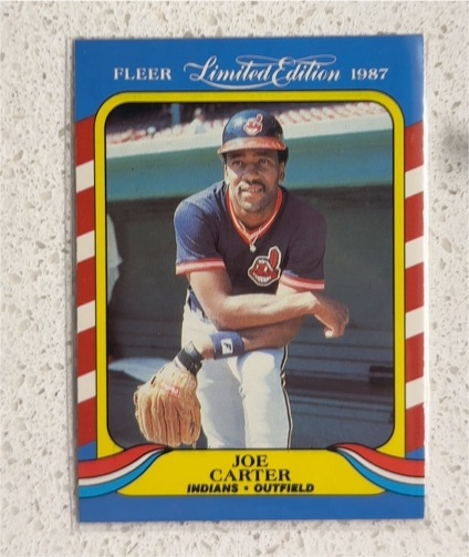 1987 Fleer Limited Edition #7 Joe Carter — front