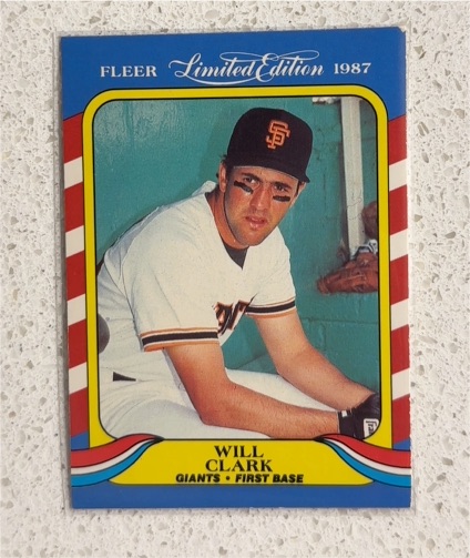 1987 Fleer Limited Edition #8 Will Clark — front