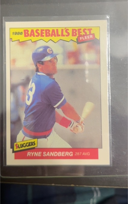 1986 Fleer Baseball's Best #32 Ryne Sandberg — front