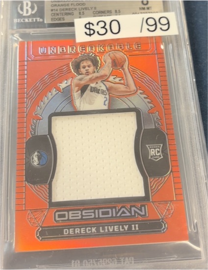 2023-24 Panini Obsidian Unbreakable #UM-DLI Dereck Lively II — front