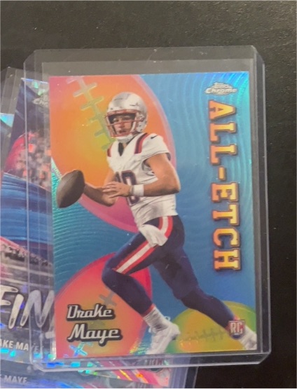 2024 Topps Chrome All-Etch #CAE-DM Drake Maye — front