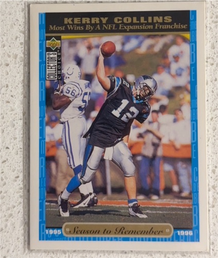 1996 Upper Deck Collector's Choice #48 Kerry Collins — front