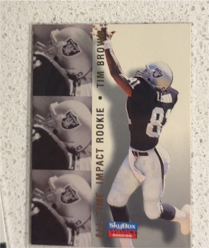 1996 SkyBox Impact Rookies #74 Tim Brown — front